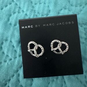 Marc By Marc Jacobs Silver Pretzel Earrings